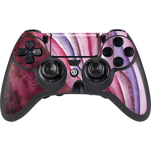 Plum Watercolor Geode PlayStation PS4 Skins