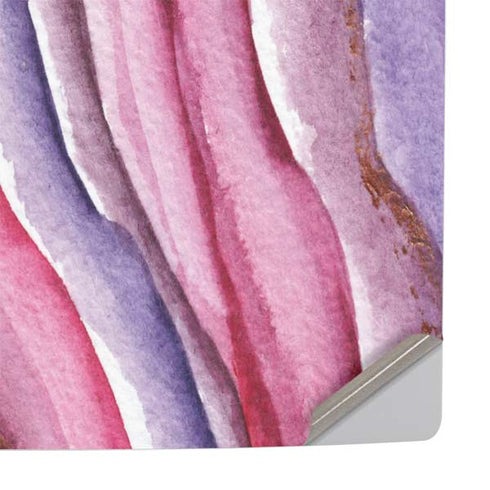 Plum Watercolor Geode PS5 Pro Console Skin