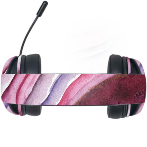 Plum Watercolor Geode Razer Kraken X Skin