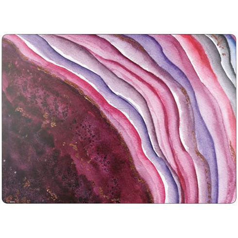 Plum Watercolor Geode Surface Laptop 7 15in Skin