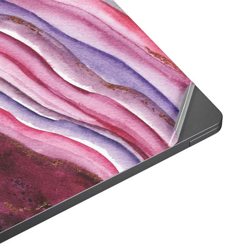 Plum Watercolor Geode Surface Laptop 7 15in Skin