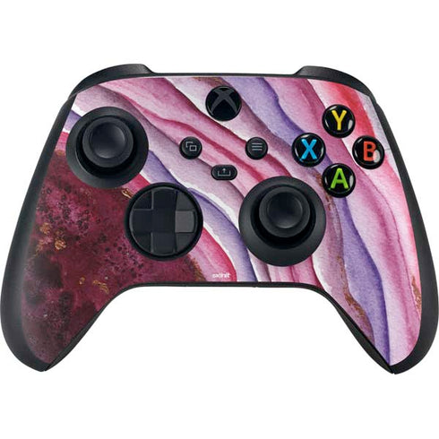 Plum Watercolor Geode Xbox Series X Skins