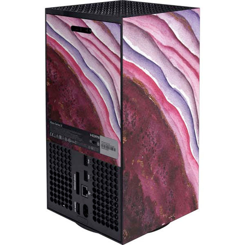 Plum Watercolor Geode XBox Series X Digital Edition Bundle Skin