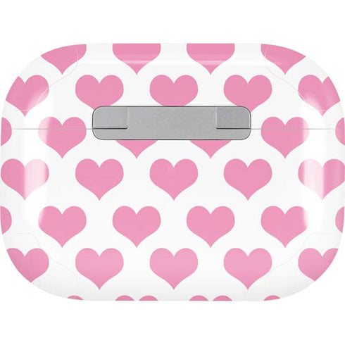 Plush Pink Hearts AirPods Skins