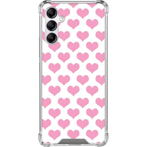 Plush Pink Hearts Gabb Phone 4 Clear Case