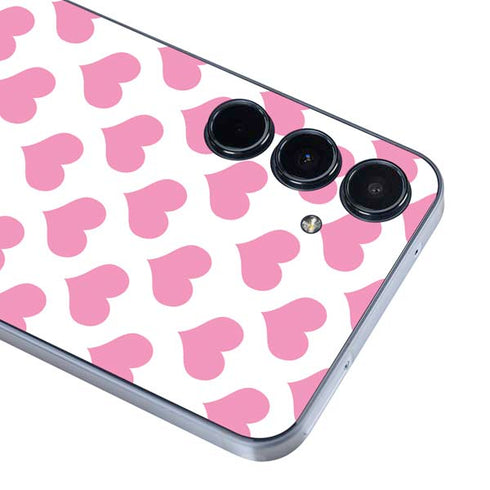 Plush Pink Hearts Galaxy A35 5G Skin