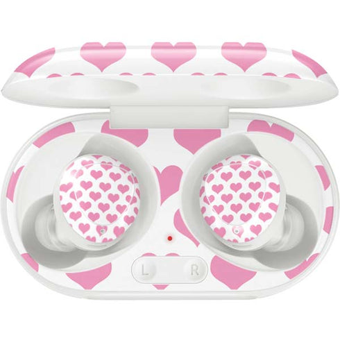 Plush Pink Hearts Galaxy Buds Plus Skin