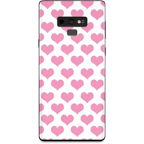 Plush Pink Hearts Galaxy Note 9 Skin