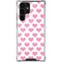 Plush Pink Hearts Galaxy S22 Ultra Clear Case