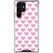 Plush Pink Hearts Galaxy S23 Ultra Clear Case