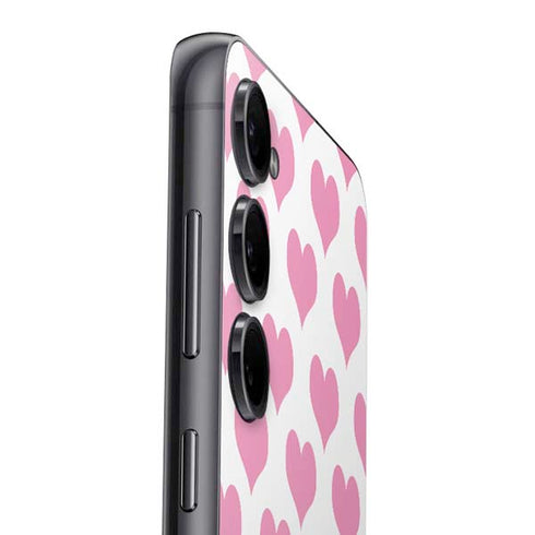 Plush Pink Hearts Galaxy S25 Plus Skin