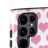 Plush Pink Hearts Galaxy S25 Ultra Impact Case