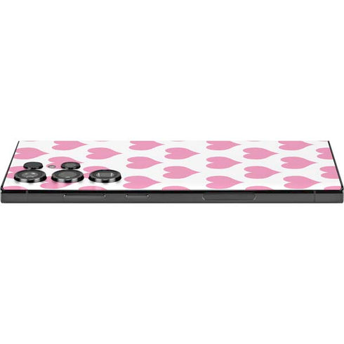 Plush Pink Hearts Galaxy S25 Ultra Skin