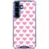 Plush Pink Hearts Galaxy S25 Clear Case