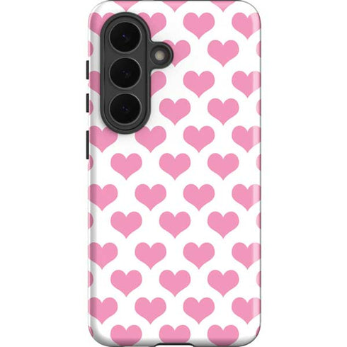 Plush Pink Hearts Galaxy S26 Impact Case