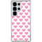 Plush Pink Hearts Galaxy S26 Ultra Clear Case