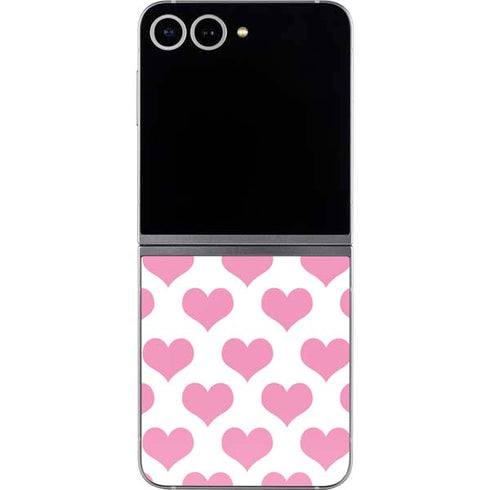 Plush Pink Hearts Galaxy Z Flip6 Skin