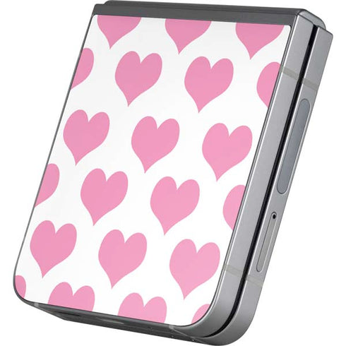 Plush Pink Hearts Galaxy Z Flip6 Skin