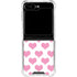 Plush Pink Hearts Galaxy Z Flip6 Clear Case