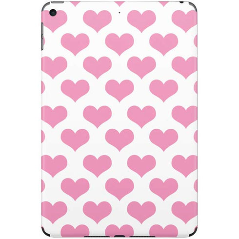 Plush Pink Hearts iPad Skins