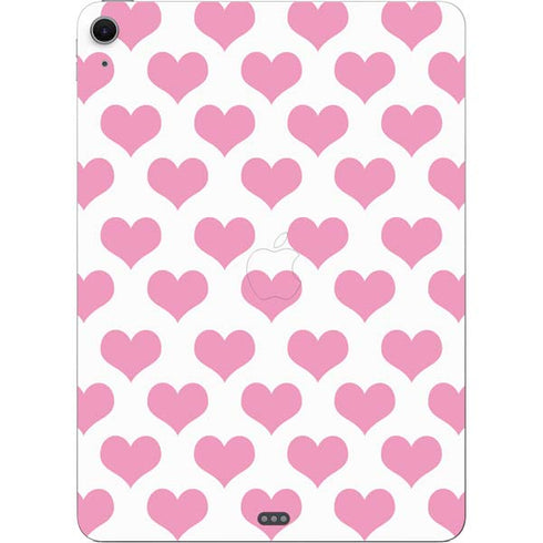 Plush Pink Hearts Apple iPad Air Skin