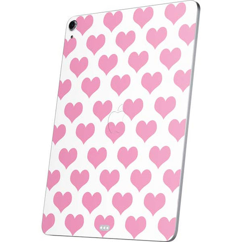 Plush Pink Hearts Apple iPad Air Skin