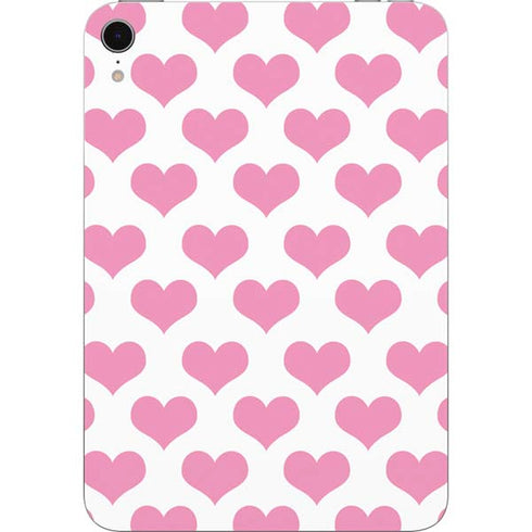 Plush Pink Hearts Apple iPad Mini Skin
