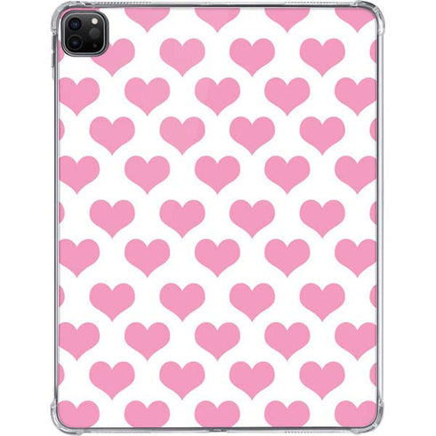 Plush Pink Hearts iPad Pro 11in (2024) Clear Case