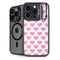 Plush Pink Hearts iPhone 14 Pro Kickstand Case