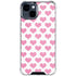Plush Pink Hearts iPhone 15 Clear Case