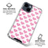 Plush Pink Hearts iPhone 15 Clear Case
