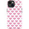 Plush Pink Hearts iPhone 15 Impact Case