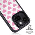 Plush Pink Hearts iPhone 15 Plus Kickstand Case