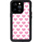 Plush Pink Hearts iPhone 15 Pro Waterproof Case