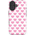 Plush Pink Hearts iPhone 16 Impact Case