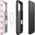 Plush Pink Hearts iPhone 16 Magsafe Impact Case