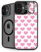 Plush Pink Hearts iPhone 16 Plus Kickstand Case