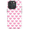 Plush Pink Hearts iPhone 16 Pro Impact Case
