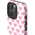 Plush Pink Hearts iPhone 16 Pro Impact Case