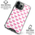 Plush Pink Hearts iPhone 16 Pro Max Clear Case