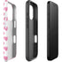 Plush Pink Hearts iPhone 16 Pro Max Impact Case