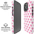 Plush Pink Hearts iPhone 16 Pro Max Magsafe Impact Case