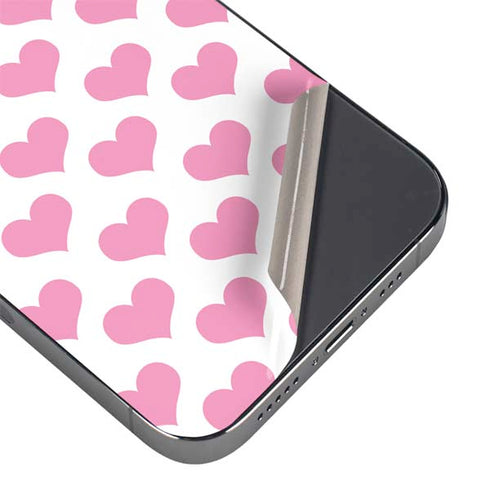 Plush Pink Hearts iPhone 16 Pro Max Skin