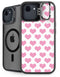 Plush Pink Hearts iPhone 16e Kickstand Case