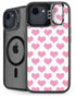 Plush Pink Hearts iPhone 16e Kickstand Case