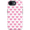 Plush Pink Hearts iPhone 16e Impact Case