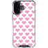 Plush Pink Hearts iPhone 17 Clear Case