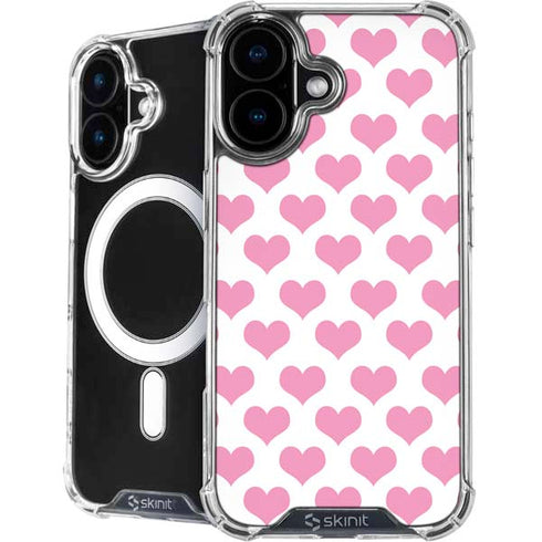 Plush Pink Hearts iPhone 17 MagSafe Case