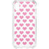 Plush Pink Hearts iPhone XS Clear Case