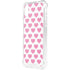 Plush Pink Hearts iPhone XS Clear Case